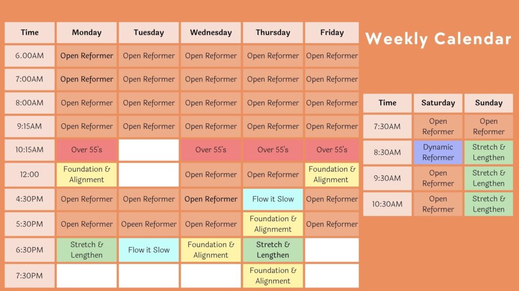 KPS Weekly Calendar